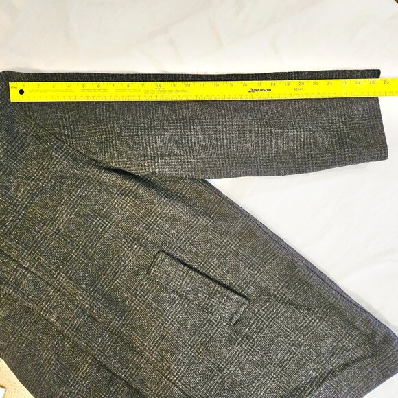 Men's Michael Kors Wool Blend Overcoat Size XL Medium Tweed Knee Length - Picture 11 of 13